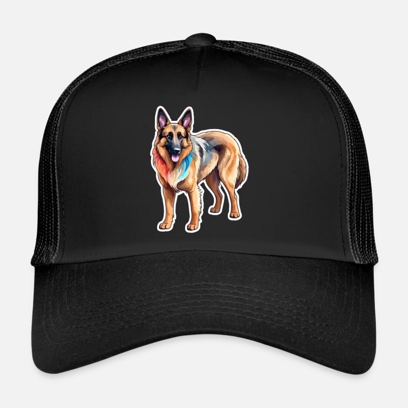 Belgischer Schäferhund Wasserfarben Trucker Cap