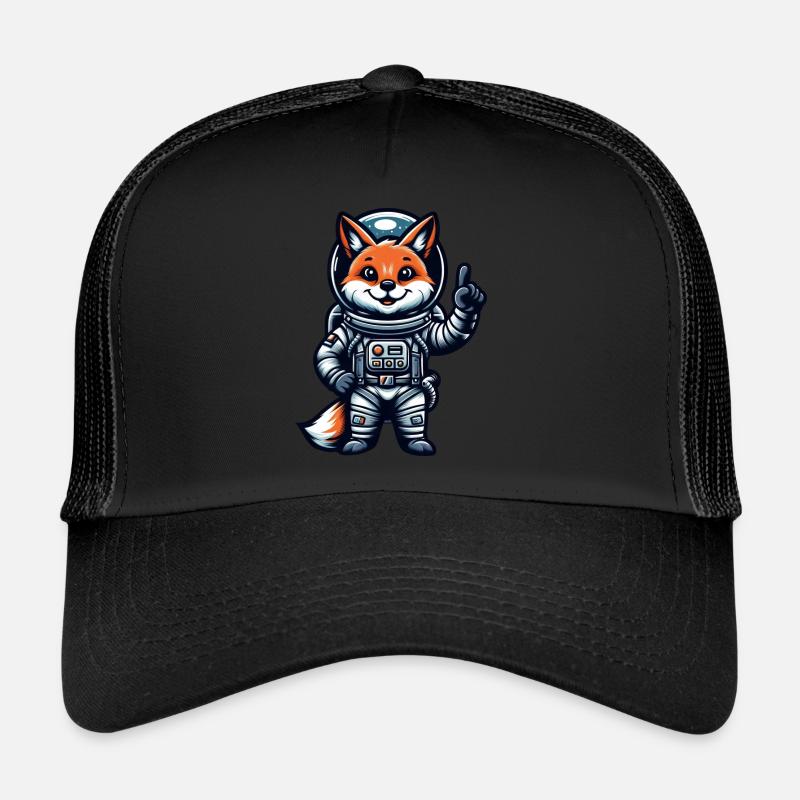 Astronaute Fox Espace Cosmonaute Univers Casquette trucker 