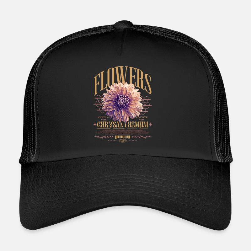 Chrysanthemum Chrysanthemums Trucker Cap