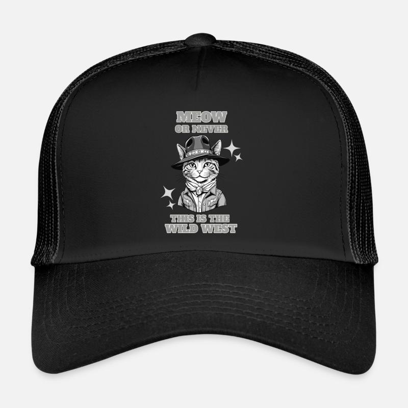 Miau oder nie, das ist der Wilde Westen Trucker Cap