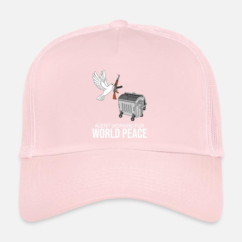 Weltfrieden - Agent working for World Peace Trucker Cap