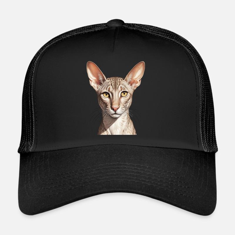 Coole orientalisch kurze Katze Trucker Cap