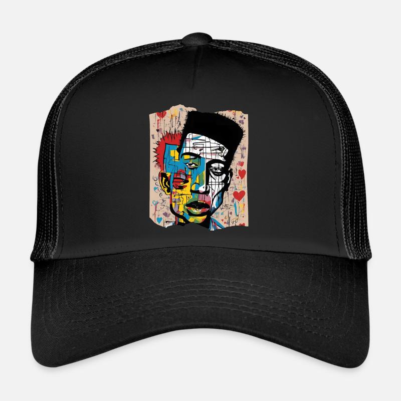 "Colorful Urban Face – Moderne Pop Art" Trucker Cap
