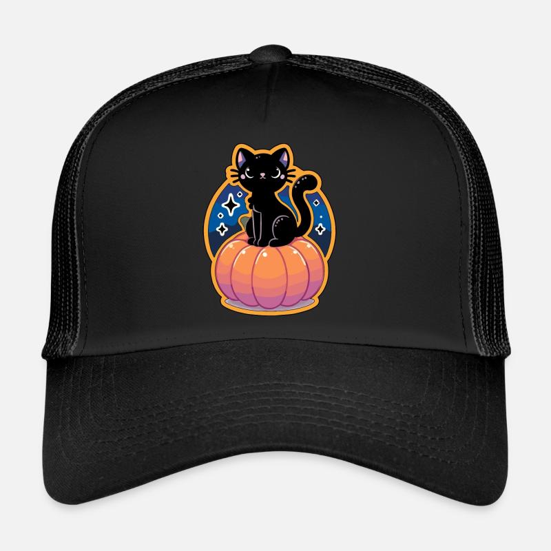 Die Katze und der Kürbis Trucker Cap