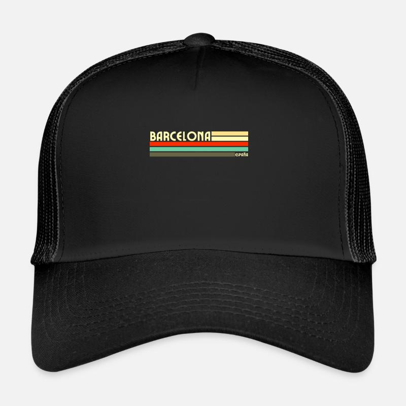Retro Vintage Barcelona Trucker Cap