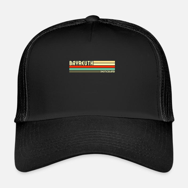Retro Vintage Bayreuth - Trucker Cap - Schwarz/Schwarz