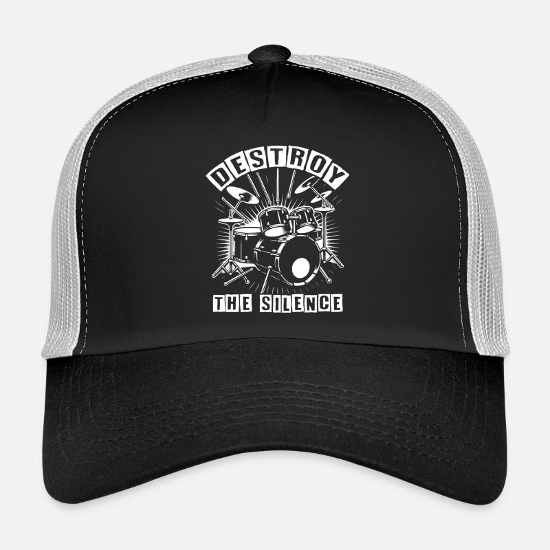 Groupe de rock batteur de batterie Casquette trucker 
