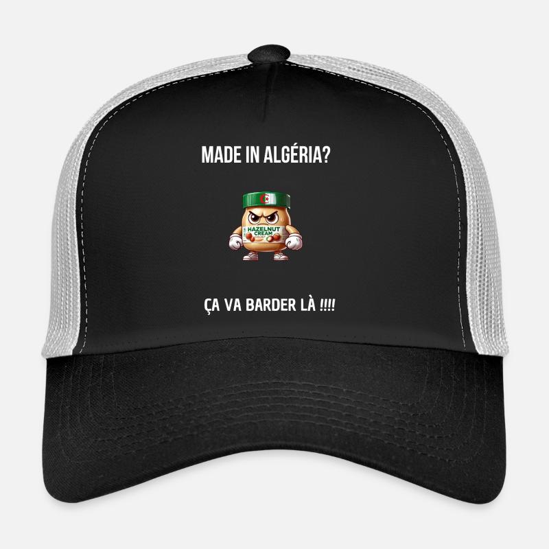 Made in algeria écriture blanche Casquette trucker 