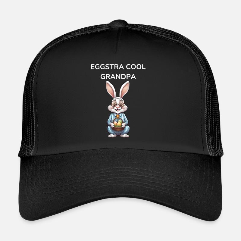 Grandpa Easter Egg Easter Gift Trucker Cap