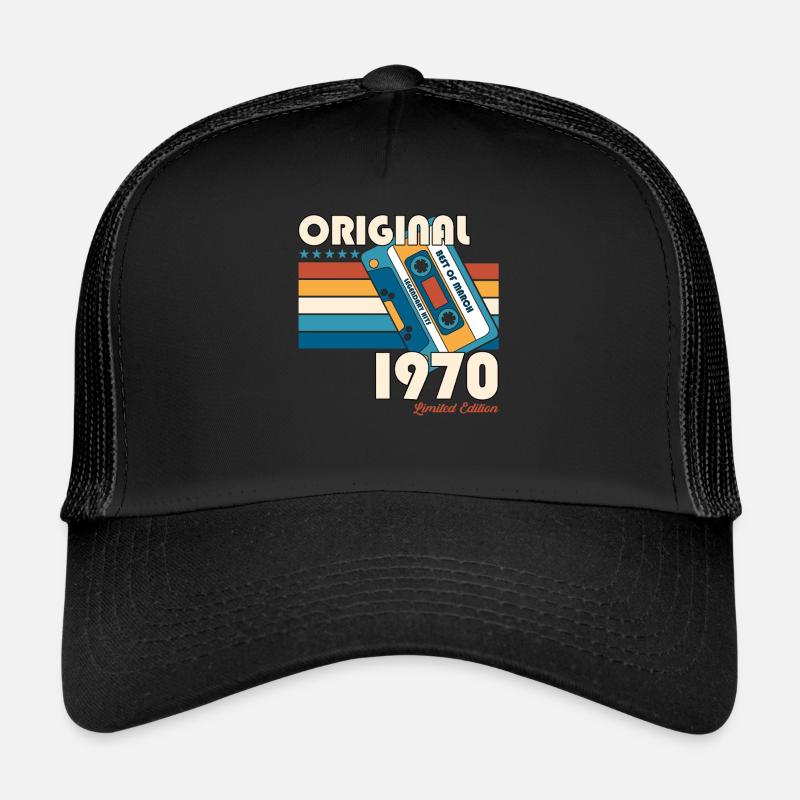 Cassette 55e anniversaire Mars Année 1970 Casquette trucker 
