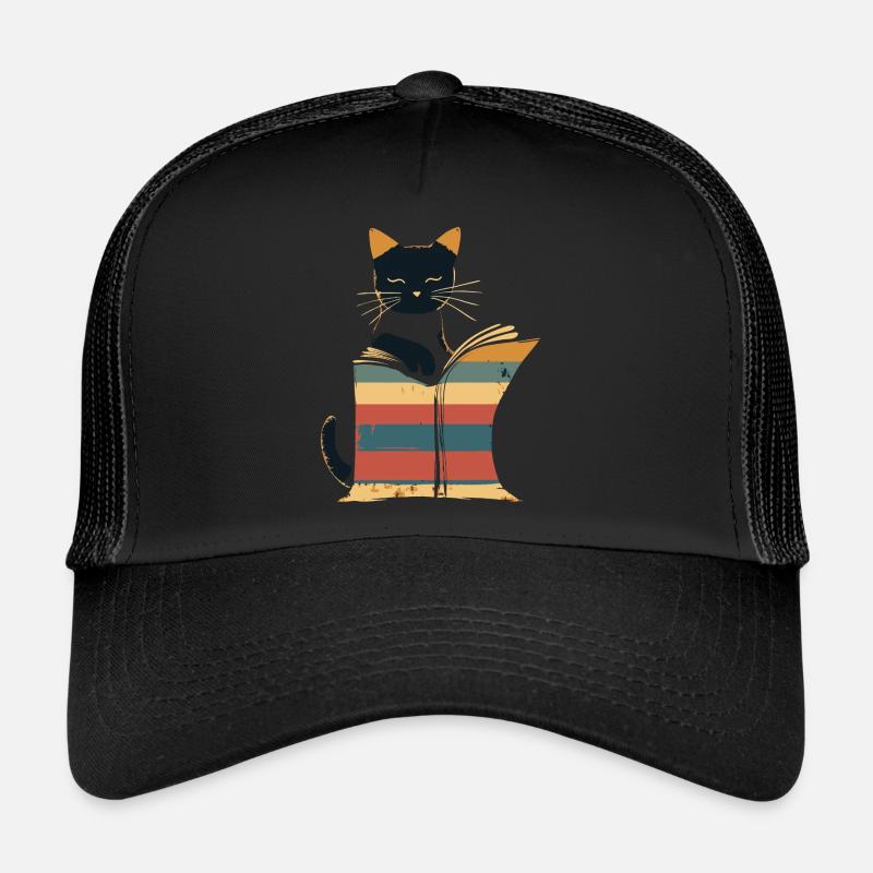 Livre de lecture chat noir Casquette trucker 