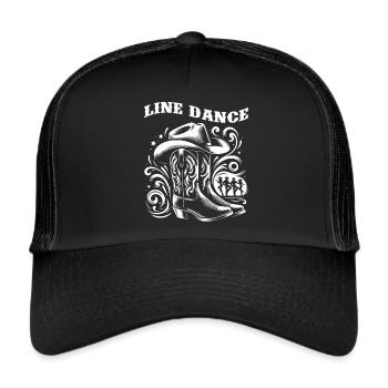Line Dancing Country Dance - Line Dance Tanzen - Trucker Cap - black/black - Front