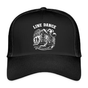 Line Dancing Country Dance - Line Dance Tanzen - Trucker Cap - black/black - Front