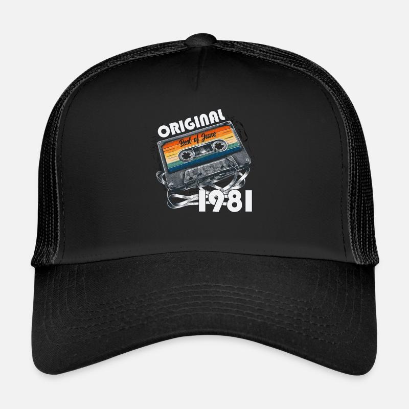 Cassette du 44e anniversaire juin 1981 Casquette trucker 
