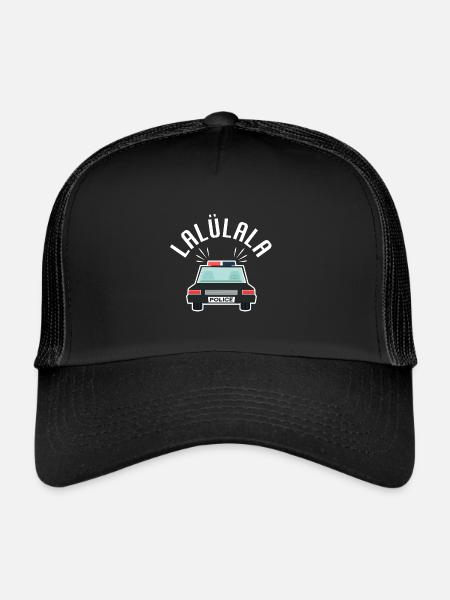 Police enfants voiture de police Tatütata - Casquette trucker  - noir/noir - Devant