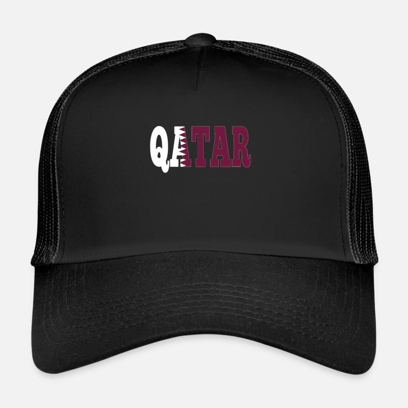 Qatar - Trucker Cap - Schwarz/Schwarz
