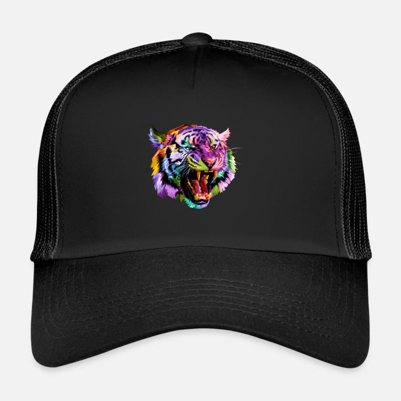 Tiger - Trucker Cap - Schwarz/Schwarz