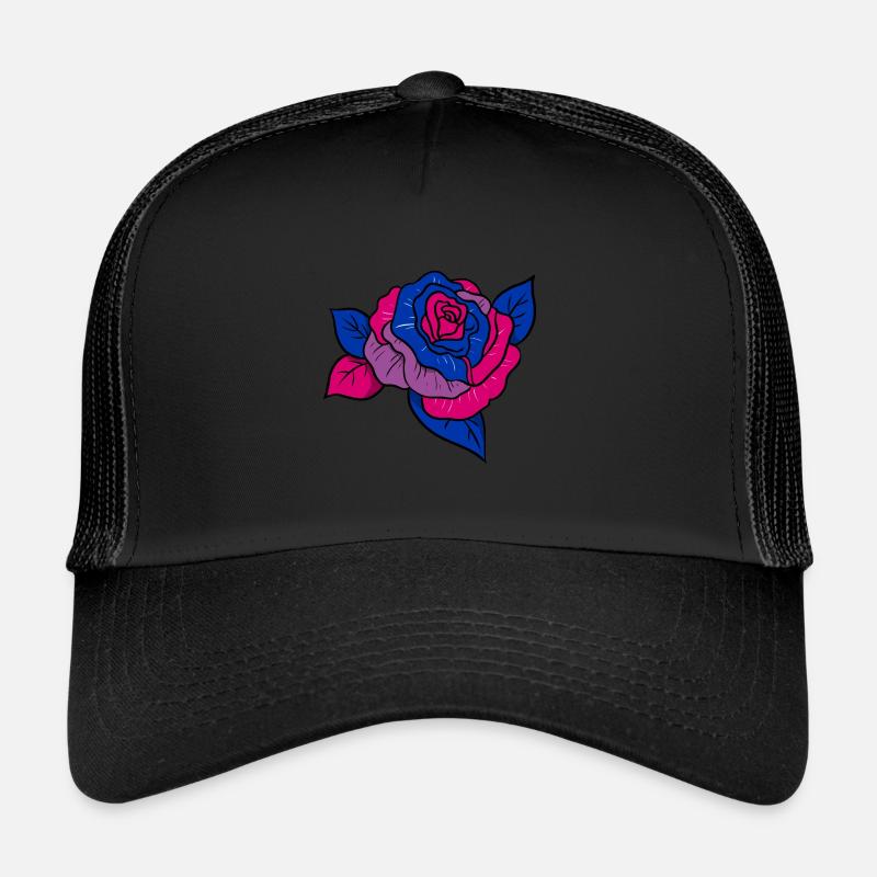 Bisexual Pride Rose Trucker Cap