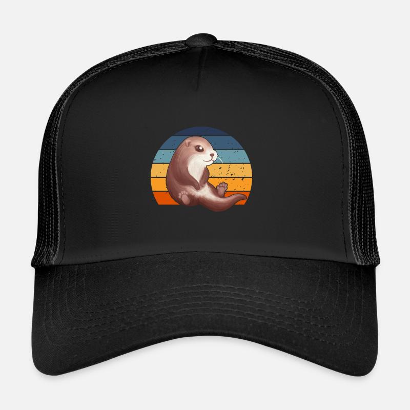 Sweet Retro Otter Trucker Cap