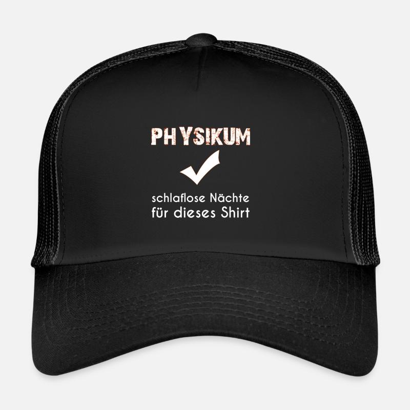 Physikum Medizinstudent - Trucker Cap - Schwarz/Schwarz