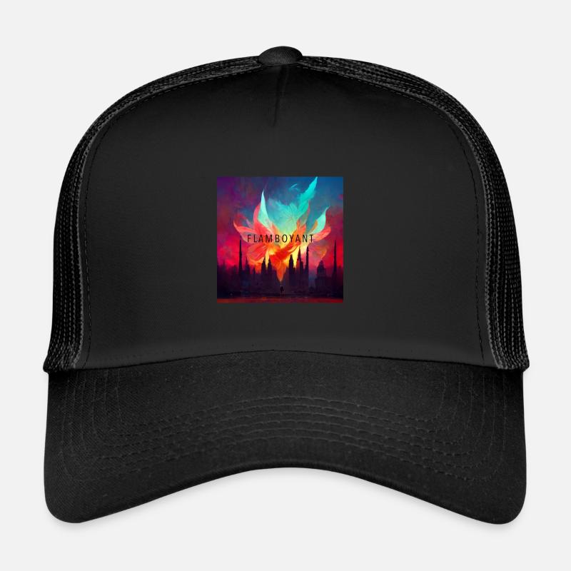 Flamboyant - Casquette trucker  - noir/noir