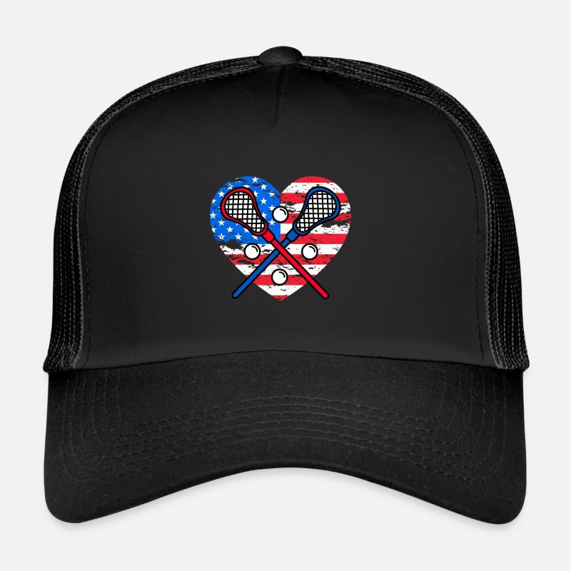 Lacrosse USA Drapeau Casquette trucker 