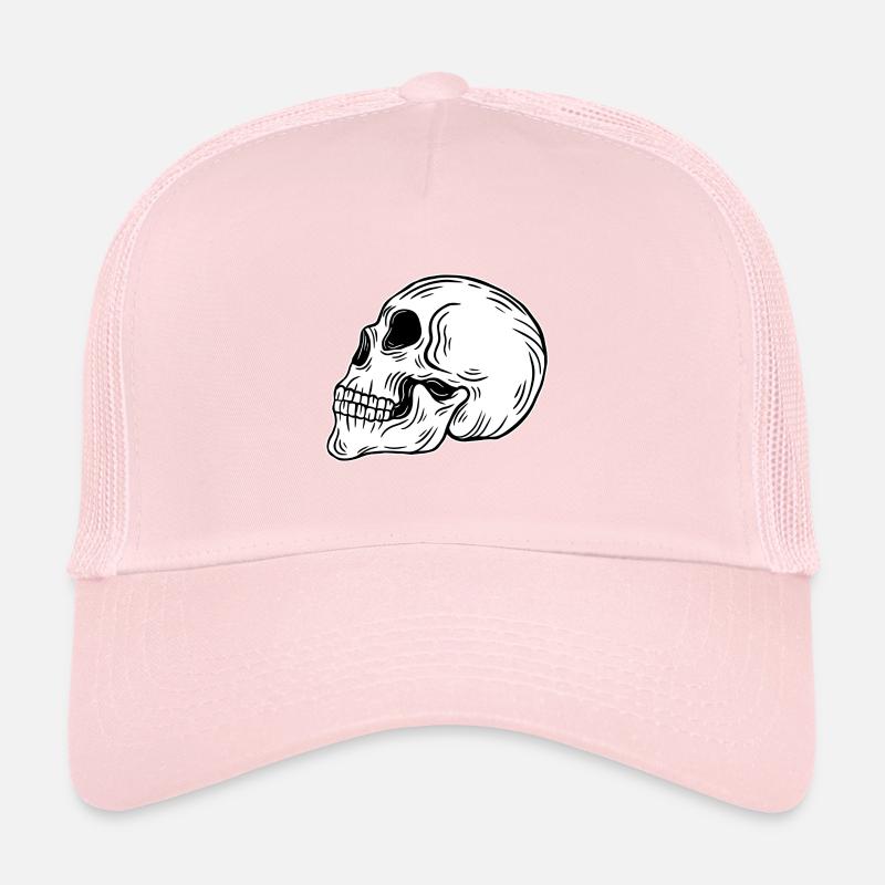 Skull Skeleton Skull Horror Halloween Gift Trucker Cap