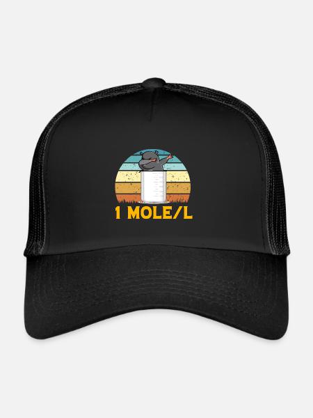 Mole Dabbing - Trucker Cap - black/black - Front
