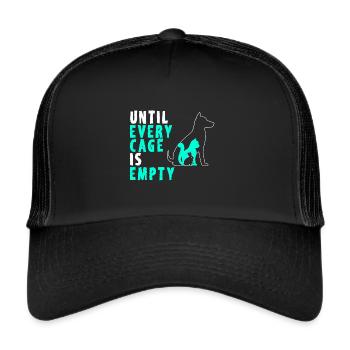 T-shirts Dog Cat Rabbit Rescue - Casquette trucker  - noir/noir - Devant
