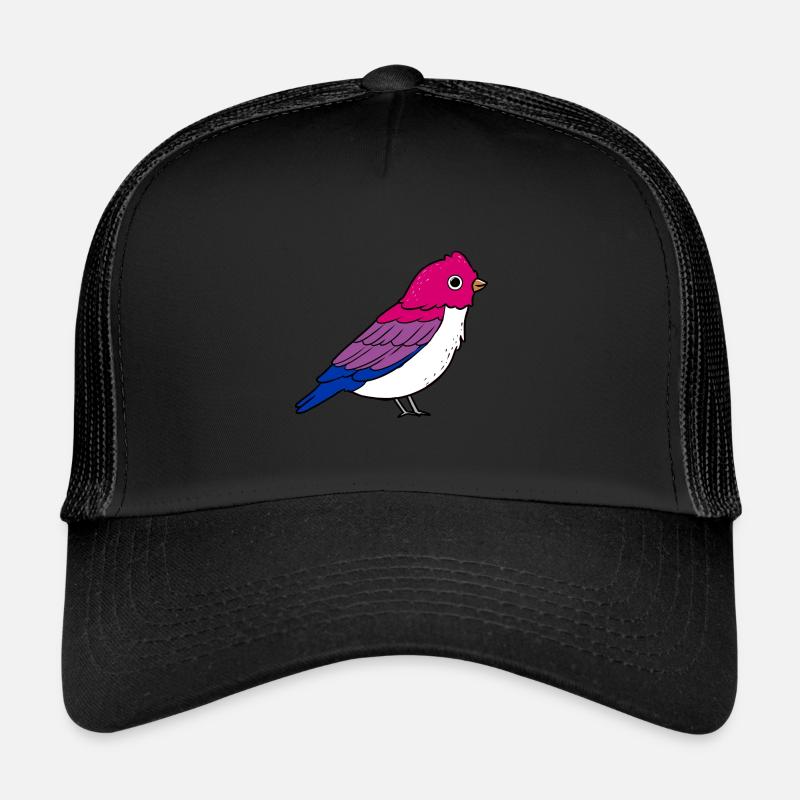 Bisexueller Vogel Bisexual Pride - Trucker Cap - Schwarz/Schwarz