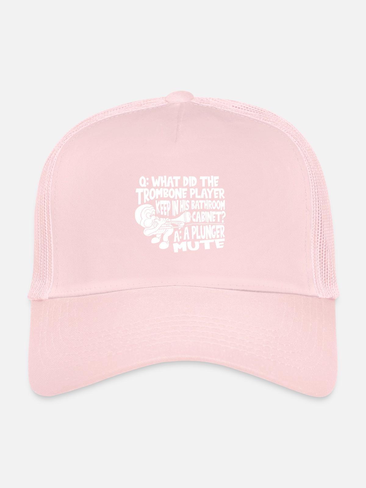 Trombone - Trucker Cap - pale pink - Front