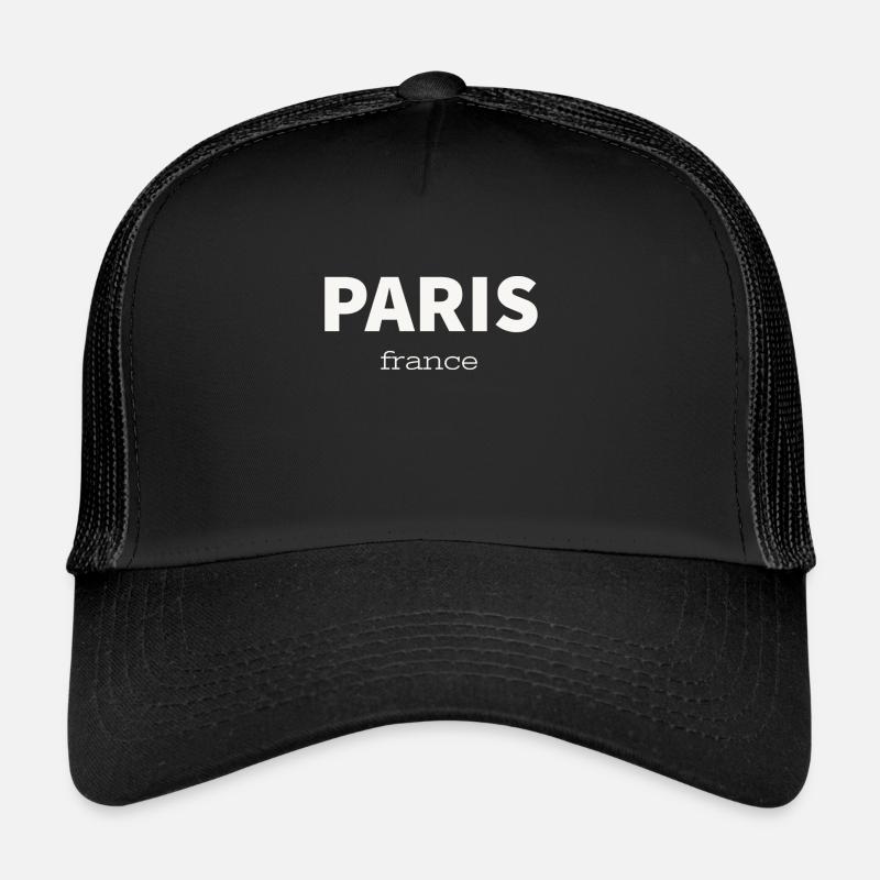 PARIS - Trucker Cap - black/black