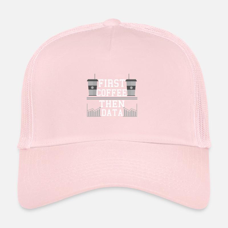 Informatique Humour Frist Café puis Programmeur de données Casquette trucker 