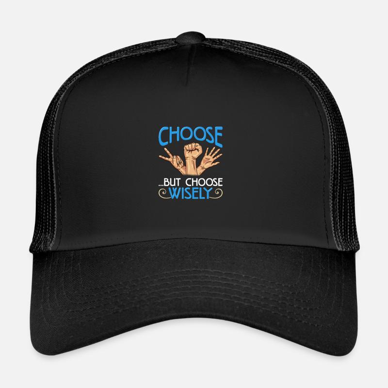 Steinpapierschere wählen, aber kluges Geschenk wählen Trucker Cap