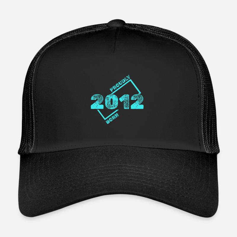 Jahr 2012 - Trucker Cap - Schwarz/Schwarz