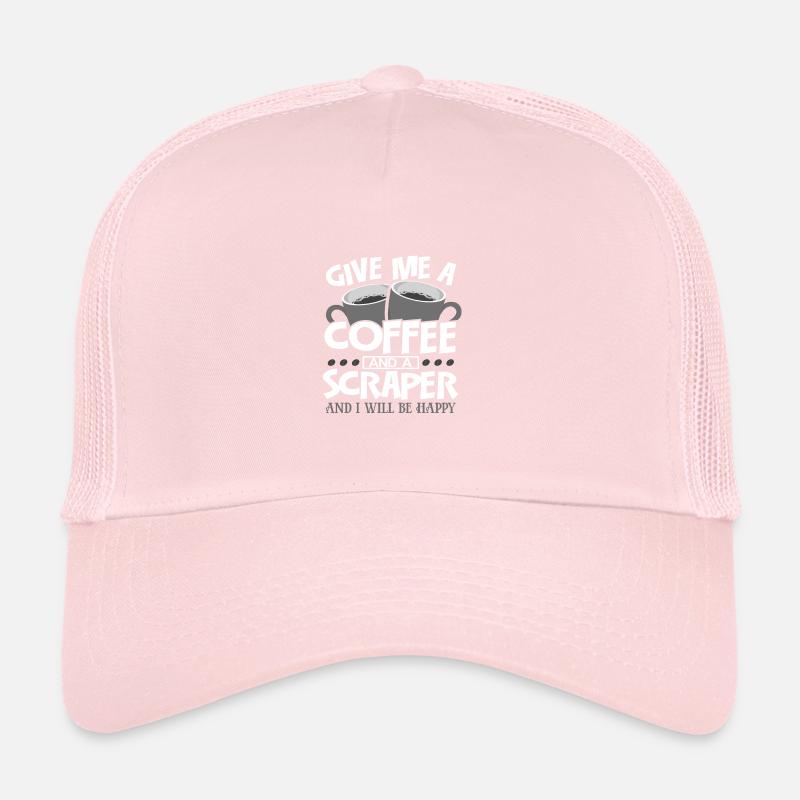 Maler Geschenke Gib mir Kaffee und Scaper Ich bin glücklich Trucker Cap