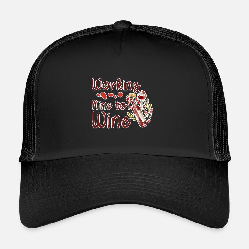 Working Nine To Wine 2 Casquette trucker 
