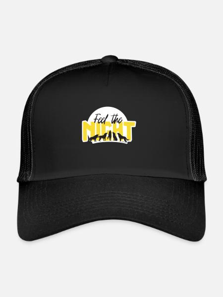 Feel The Night - vector - Trucker Cap - black/black - Front
