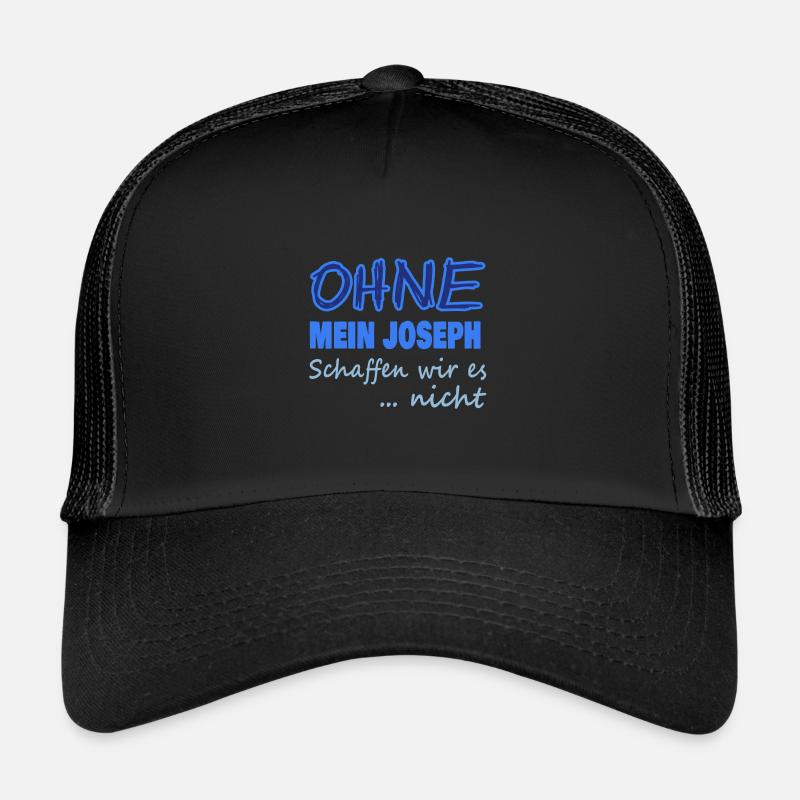 joseph - Trucker Cap - Schwarz/Schwarz
