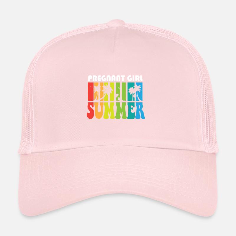 Fille enceinte Annonce de bébé d’été Grossesse Casquette trucker 