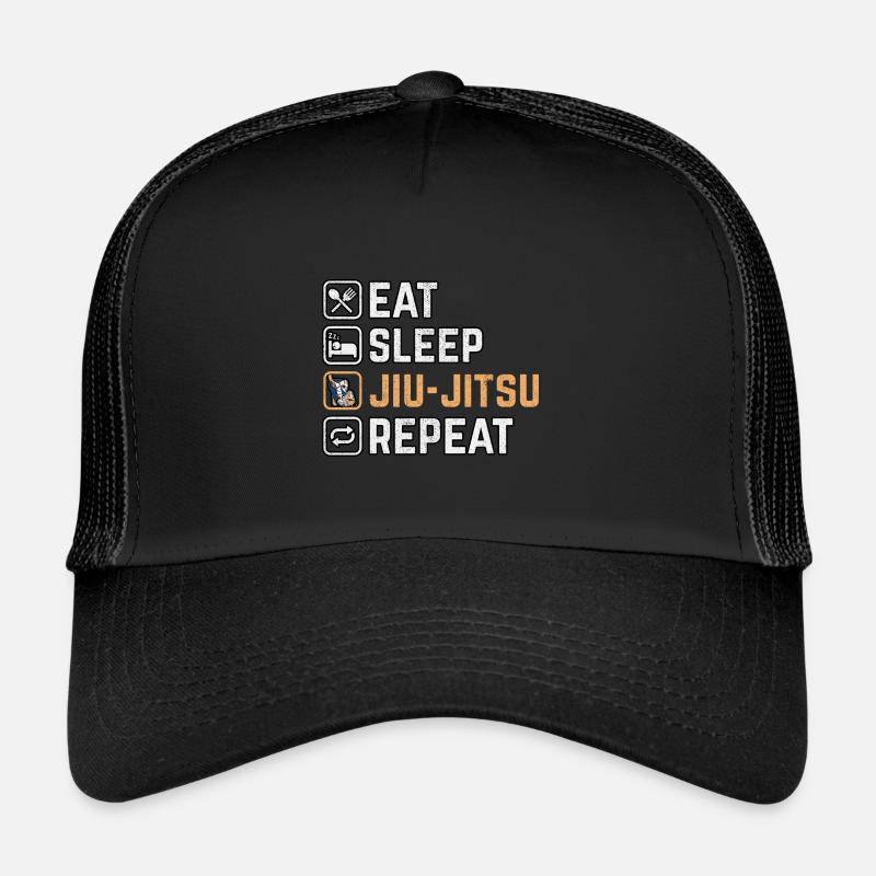 Manger Sommeil Jiu-Jitsu Répéter Casquette trucker 