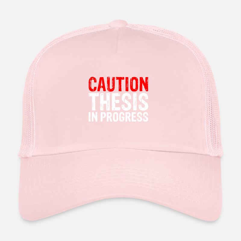 Caution Thèse en cours 3 Casquette trucker 