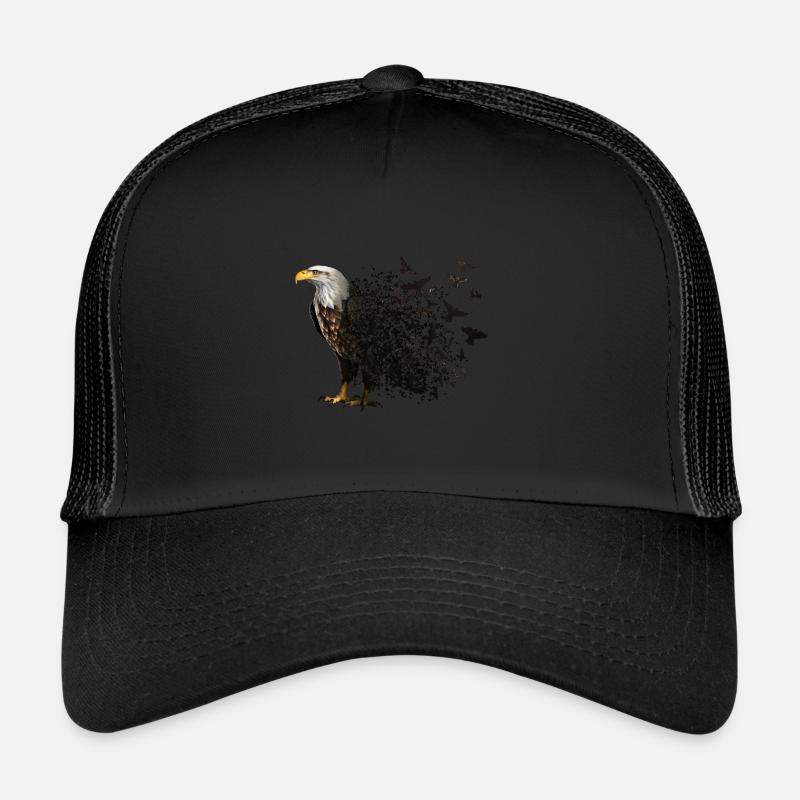 Adler - Trucker Cap - Schwarz/Schwarz