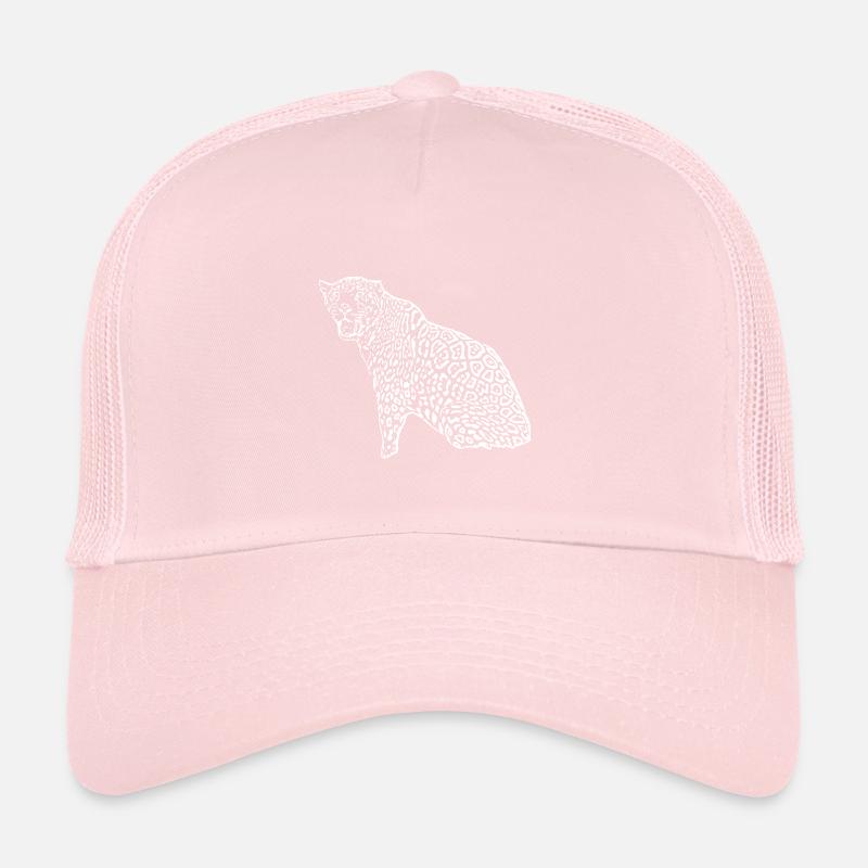 Leopard Black Trucker Cap