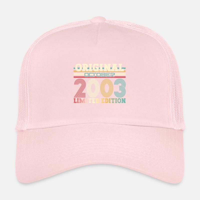 21e anniversaire Original Legend 2003 03 octobre Casquette trucker 