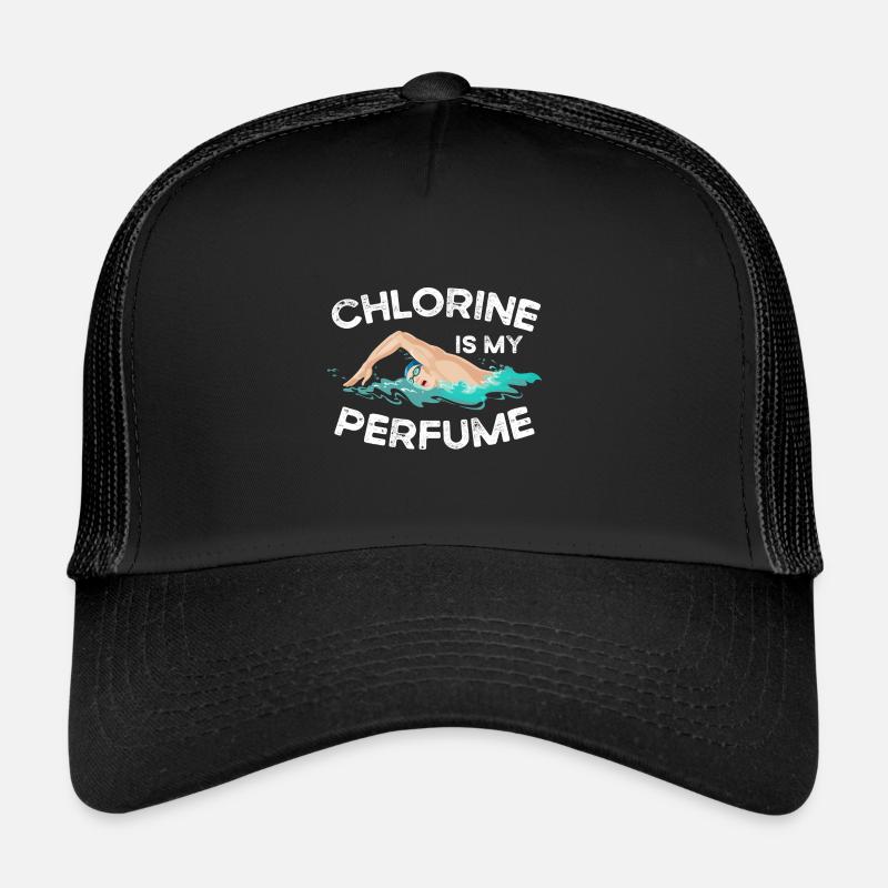 Natation - Casquette trucker  - noir/noir