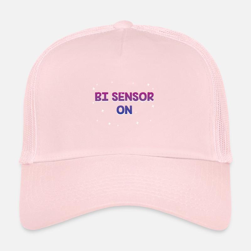 Bi Sensor On Bisexual Funny Bi Pride Humor LGBTQ Trucker Cap