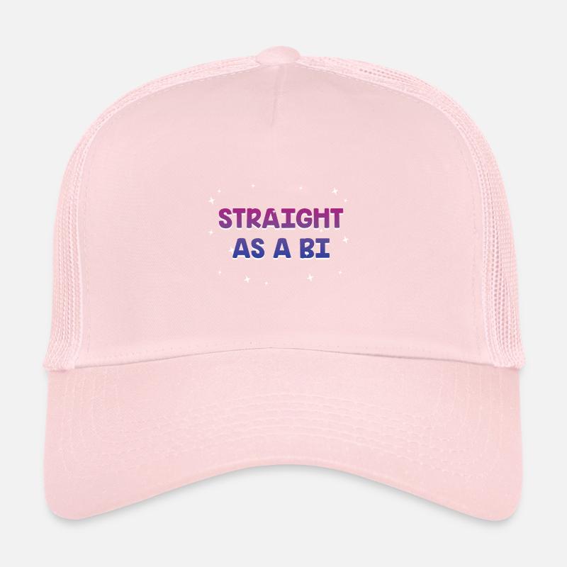 Hétéro comme un bisexuel Dictons Bi Pride Citations Casquette trucker 