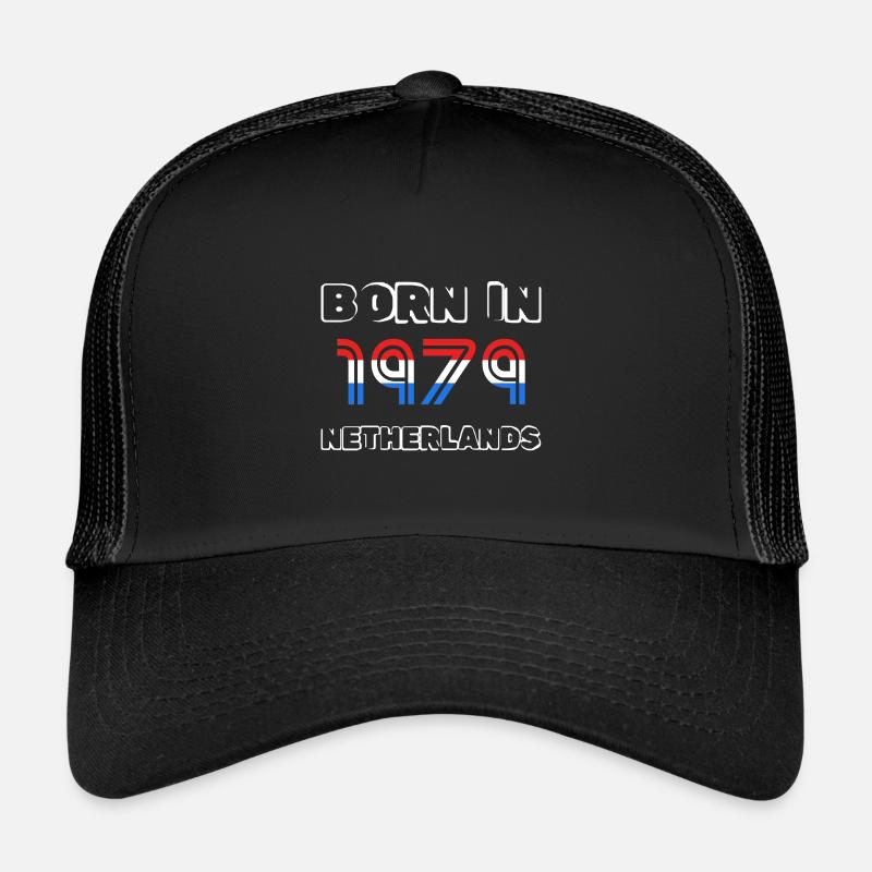 Pays-Bas 1979 - Casquette trucker - noir/noir