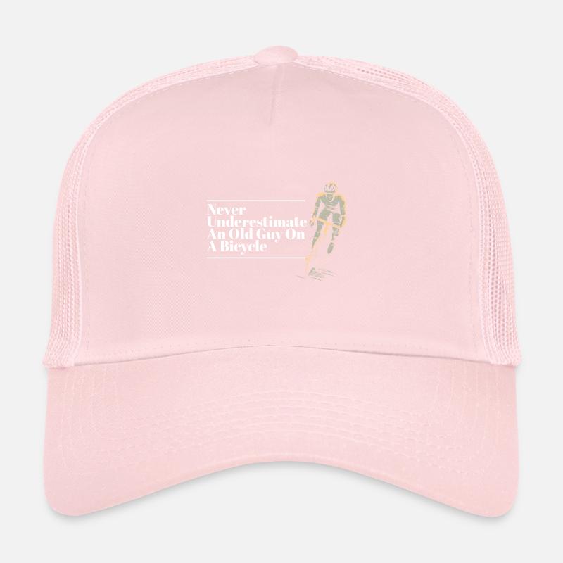 Never Underestimate An Old Guy on a Bicycle Trucker Cap